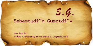 Sebestyén Gusztáv névjegykártya